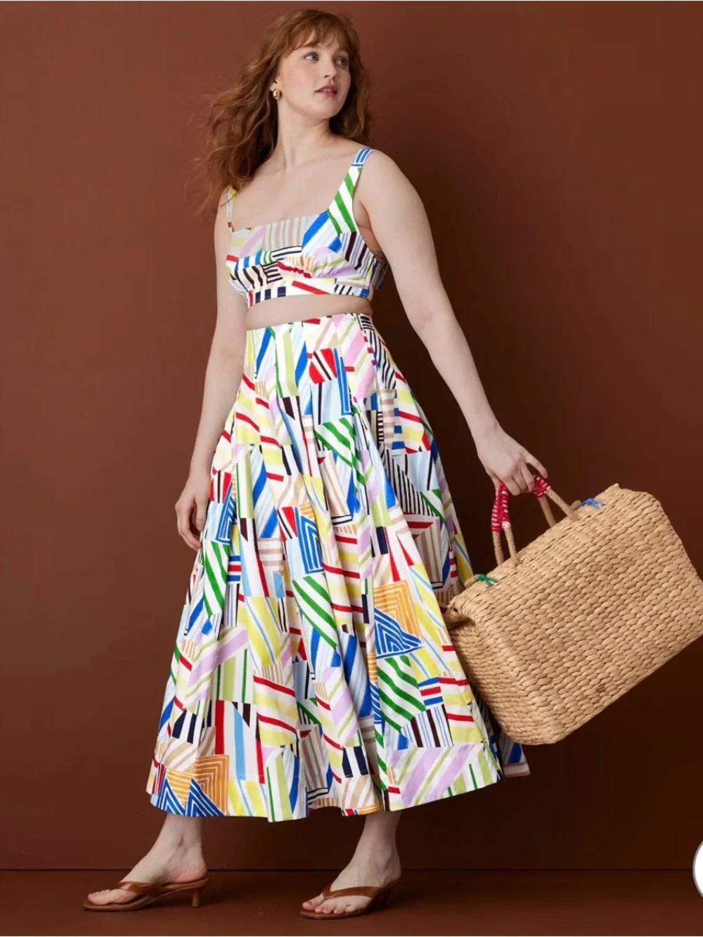 Rosie Assoulin x Target Natural-Woven raffia weekender bag